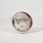 Anillo de Plata con Geoda en Ágata. Vista frontal
