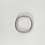 Anillo de Plata martillada. Vista cenital