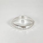 Anillo de Plata Fino Martillado. Vista cenital