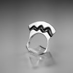 Anillo de Plata tallado en cera. Inspirado en las cumbres de la Cordillera de los Andes