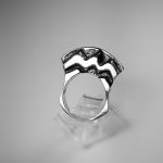 Anillo de Plata tallado en cera. Inspirado en las cumbres de la Cordillera de los Andes